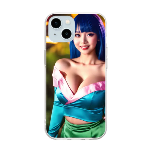 SexyOrientalGirl-F Soft Clear Smartphone Case