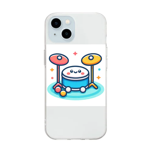 ドラムちゃん Soft Clear Smartphone Case