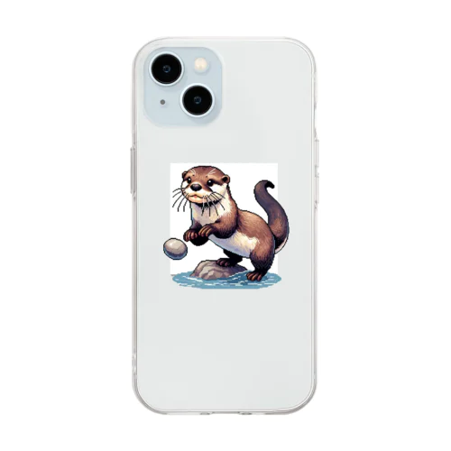 カワウソ Soft Clear Smartphone Case