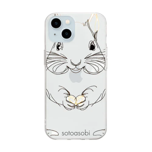 sotoasobi -rabbit Soft Clear Smartphone Case