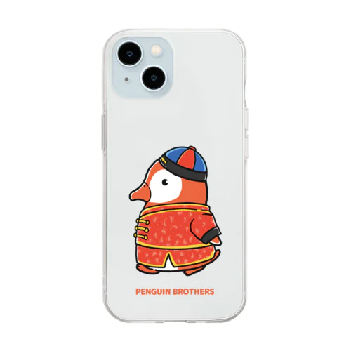 PENGUIN BROTHERS ソフトクリアスマホケース / チャイナペンギン Soft Clear Smartphone Case