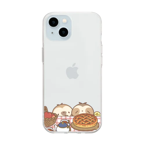 アップルパイとなまけものたち Soft Clear Smartphone Case