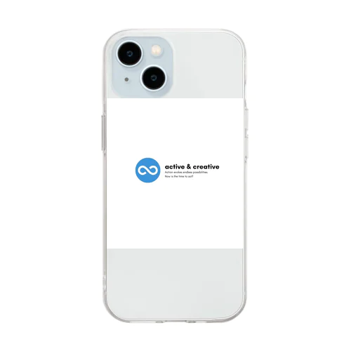 active & creative Soft Clear Smartphone Case