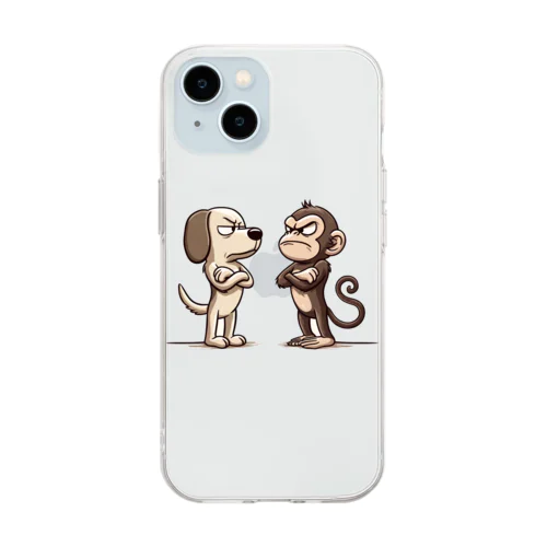 犬猿の仲 Soft Clear Smartphone Case