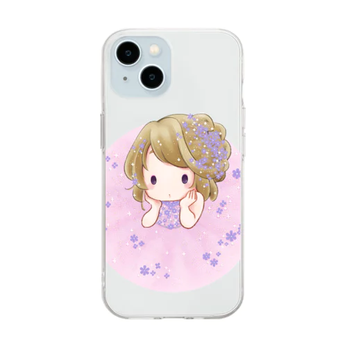 ぴんくいろ Soft Clear Smartphone Case