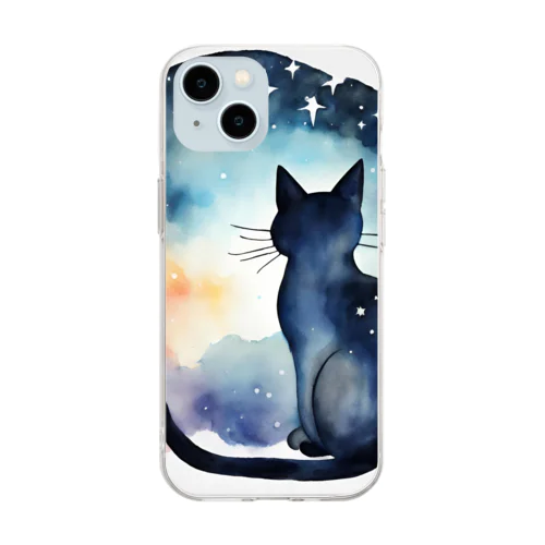 星黒猫 Soft Clear Smartphone Case