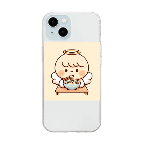 ラーメン好きな天使ちゃん Soft Clear Smartphone Case