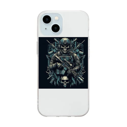 骸骨兵士 Soft Clear Smartphone Case