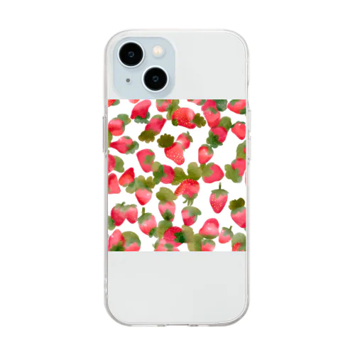 いちご🍓 Soft Clear Smartphone Case