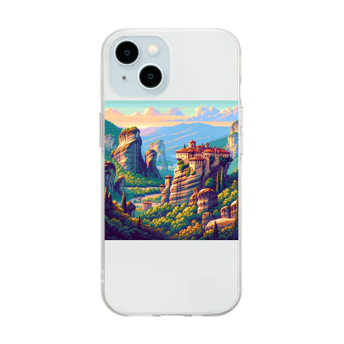 メテオラ（pixel art） Soft Clear Smartphone Case