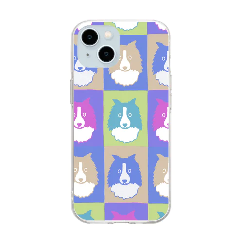 ボーダーコリー　everyday life  Soft Clear Smartphone Case