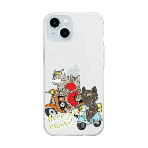 ベスパ・キャットがやってくる！ Soft Clear Smartphone Case