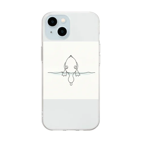 sotoasobi -diving duck- Soft Clear Smartphone Case
