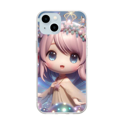 ☆海の妖精☆ピンクパープル☆ Soft Clear Smartphone Case