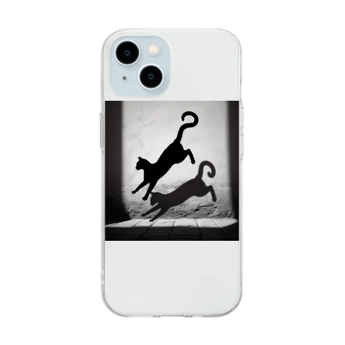 ねこ Soft Clear Smartphone Case