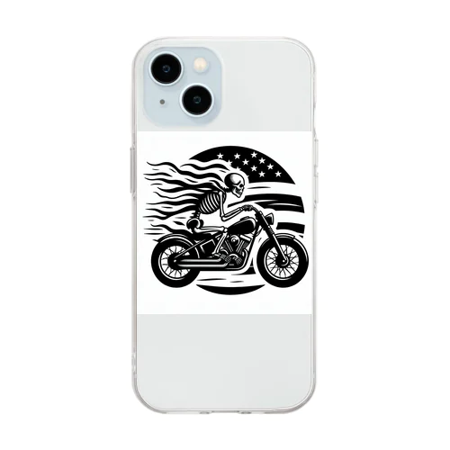 ドクロライダー Soft Clear Smartphone Case