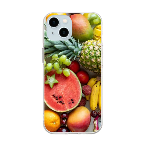 Fruit salad フルーツサラダ Soft Clear Smartphone Case