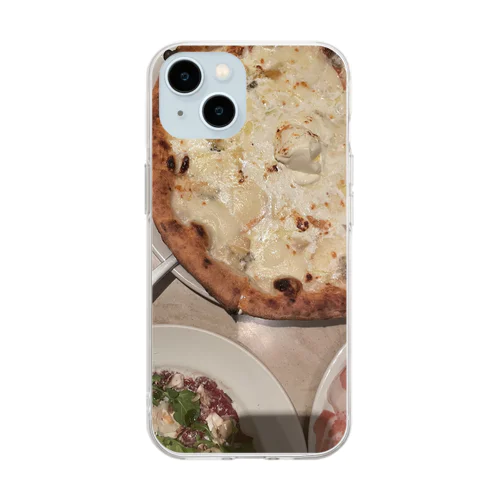 美味しいご飯をパシャリ1 Soft Clear Smartphone Case