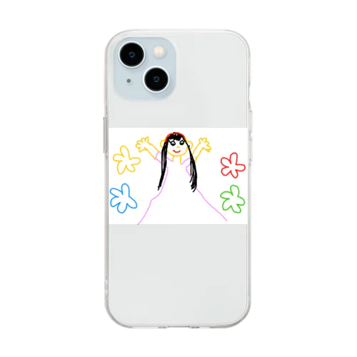 8さいが描いたプリンセス Soft Clear Smartphone Case