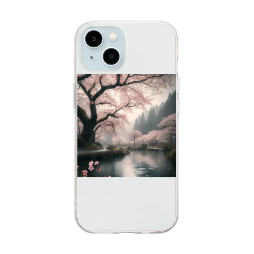 amesakura Soft Clear Smartphone Case