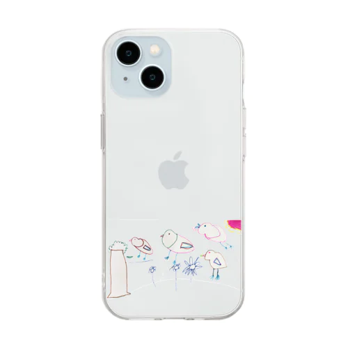 朝☀ by 5-year-old Soft Clear Smartphone Case