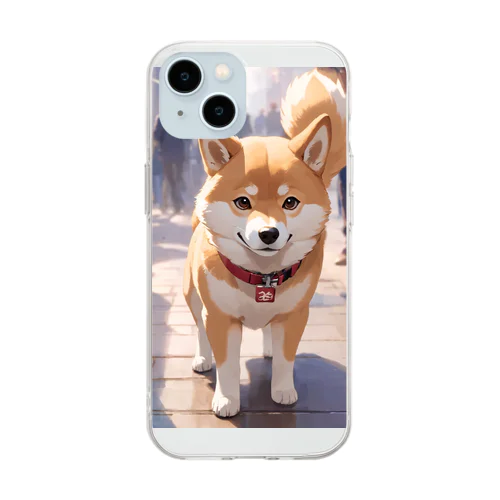 しば犬くん Soft Clear Smartphone Case