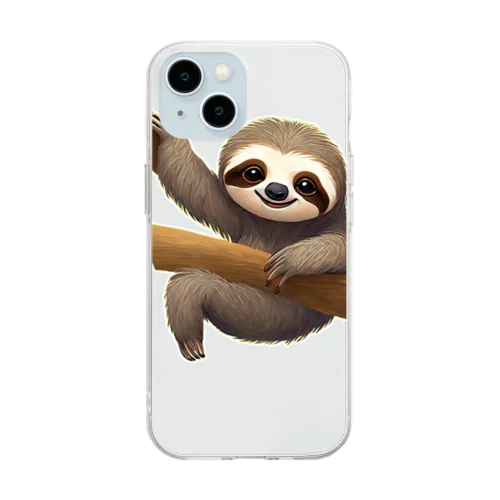 ナマケモノシリーズ Soft Clear Smartphone Case