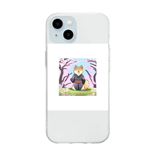 侍柴犬 Soft Clear Smartphone Case