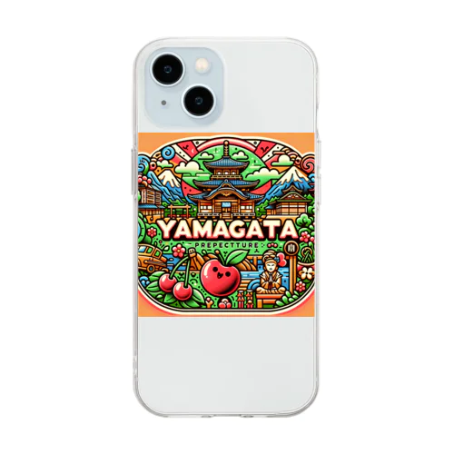 山形県 Soft Clear Smartphone Case