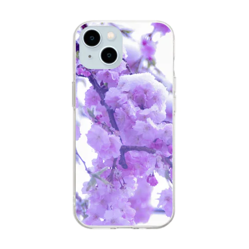 ゆきとさくら Soft Clear Smartphone Case