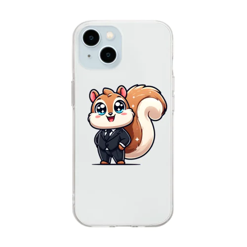 入社2年目の先輩リス Soft Clear Smartphone Case