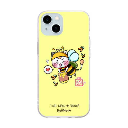 みつばち☆旅猫王子れぉにゃん Soft Clear Smartphone Case