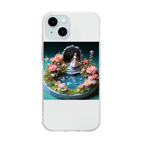 花を飾るインテリア　なでしこ1478 Soft Clear Smartphone Case