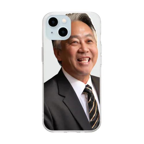 イケイケの政治家のおじさん Soft Clear Smartphone Case