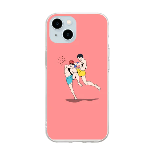 ボクシングマン02 Soft Clear Smartphone Case