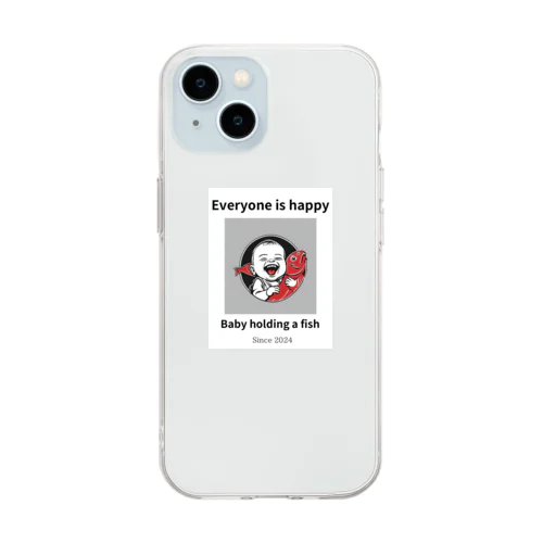 Everyone is happy Soft Clear Smartphone Case