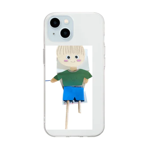 子供 Soft Clear Smartphone Case