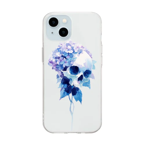 紫陽花 Soft Clear Smartphone Case