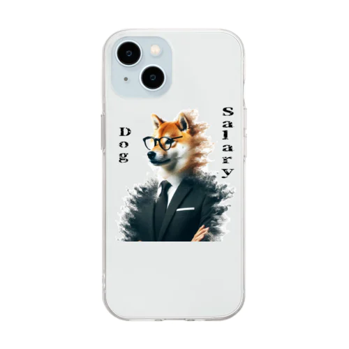 仕事　犬 Soft Clear Smartphone Case