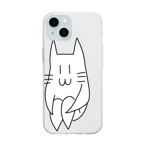 認識するねこのようななにか Soft Clear Smartphone Case