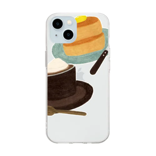 Coffee break in the afternoon Soft Clear Smartphone Case