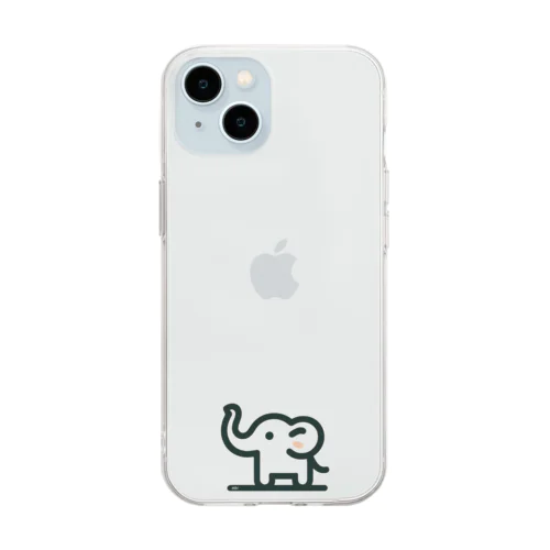 ゾウさん🐘 Soft Clear Smartphone Case