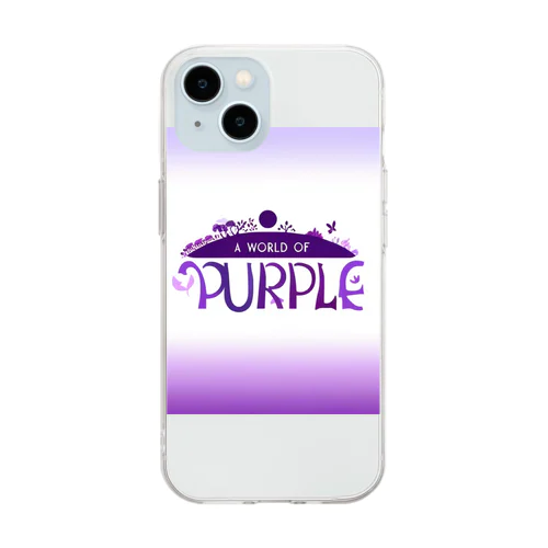 紫の世界 Soft Clear Smartphone Case