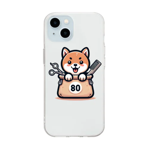 80マスコットキャラ Soft Clear Smartphone Case