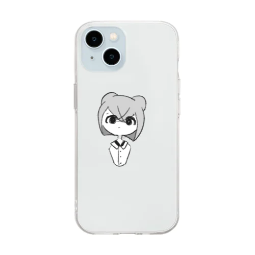 虚無くん Soft Clear Smartphone Case