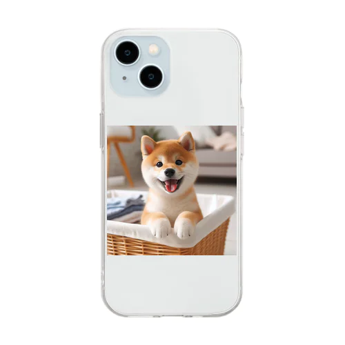 柴犬のダイスケ Soft Clear Smartphone Case