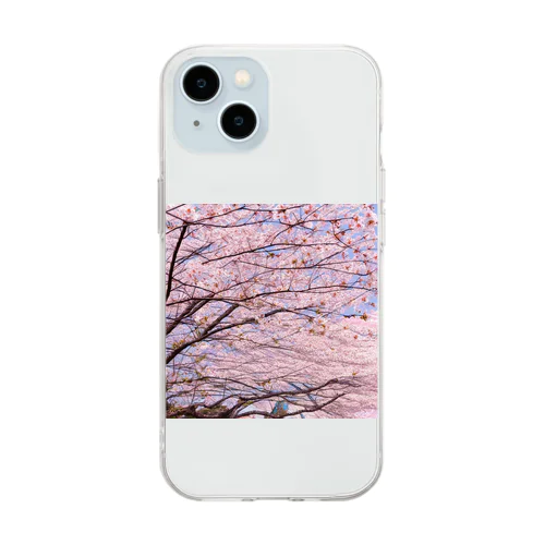 美しき桜 Soft Clear Smartphone Case