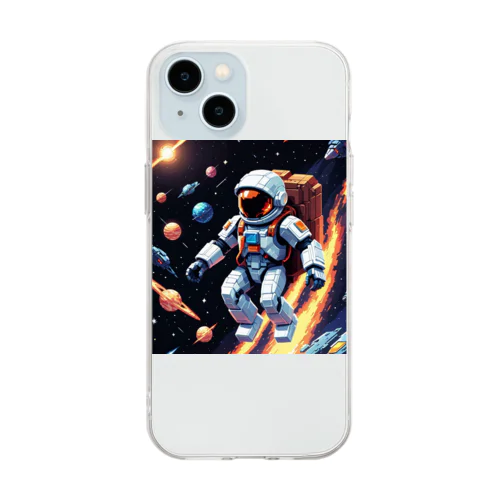 宇宙を旅している勇者 Soft Clear Smartphone Case