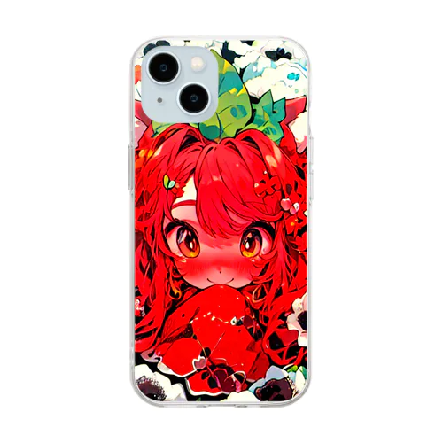 苺🍓大好き＠姪ﾁｬﾝ Soft Clear Smartphone Case