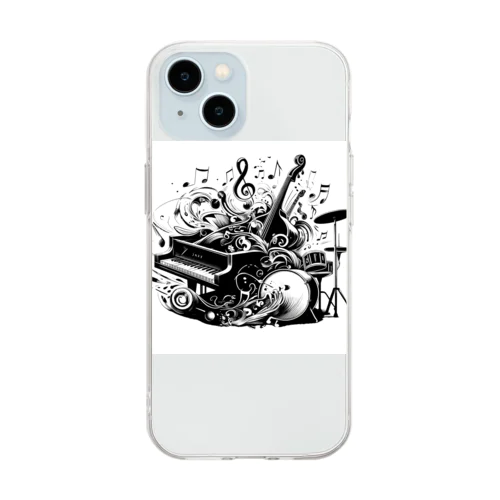 ♪Bursting Jazz Soft Clear Smartphone Case